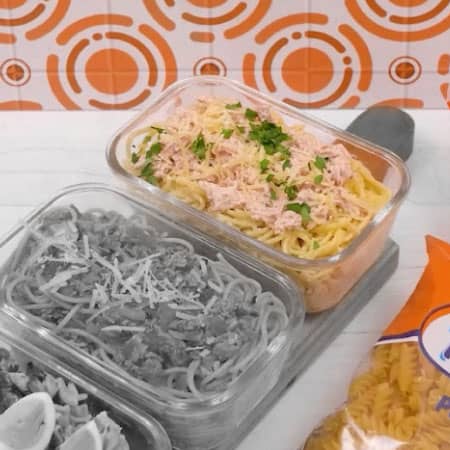 Fideos cremosos con atun