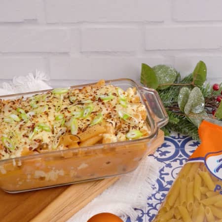 Fideos navidenos con camaron
