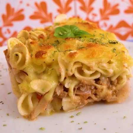 Pastel de fideos margarita